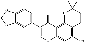 9-(1,3-Benzodioxol-5-yl)-3,4-dihydro-5-hydroxy-2,2-dimethyl-2H,10H-benzo[1,2-b:3,4-b']dipyran-10-one 结构式