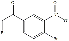 2-bromo-1-(4-bromo-3-nitrophenyl)ethanone Structure