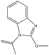 1H-Benzimidazole,2-methoxy-1-(1-methylethenyl)-(9CI) Structure