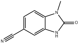1H-Benzimidazole-5-carbonitrile,2,3-dihydro-1-methyl-2-oxo-(9CI) Structure