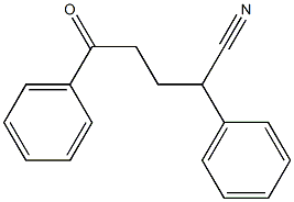 δ-Oxo-α-phenylbenzenepentanenitrile Structure