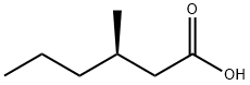 Hexanoic acid, 3-Methyl-, (R)- Structure