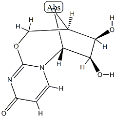 2,5'-Epoxy-2,3-didehydro-2-deoxo-5'-deoxyuridine Structure