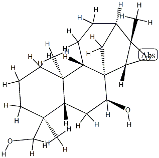 (15R)-15,16-Epoxykaurane-7β,19-diol Structure