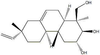 (13S)-7,15-Pimaradiene-2α,3β,19-triol Structure