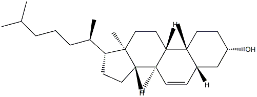 5α-Cholest-6-en-3β-ol Structure