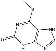 6-METHYLTHIO-2-HYDROXYPURINE*CRYSTALLINE Struktur