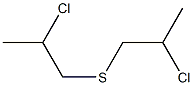ビス(2-クロロプロピル)スルフィド 化学構造式