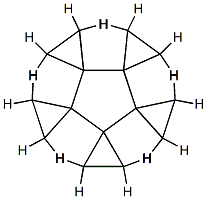 ペンタスピロ[2.0.2:0.2:0.2:0.2:0]ペンタデカン 化学構造式