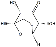 D-lyxo-Hexopyranos-3-ulose, 1,6-anhydro-, beta- (8CI) Structure