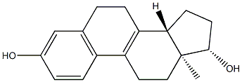 ∆8,9-DEHYDRO-17Β-ESTRADIOL 化学構造式