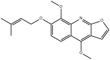 7-Isopentenyloxy-gamma-fagarine Structure