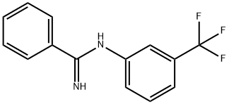 N-(α,α,α-Trifluoro-m-tolyl)benzamidine Structure