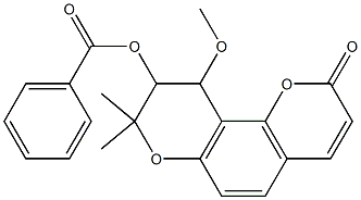 trans-3'-O-Benzoyl-4'-O-Methylkhellactone Structure