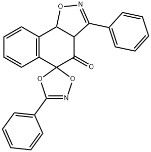 3'a,9'b-Dihydro-3,3'-diphenylspiro[1,4,2-dioxazole-5,5'(4'H)-naphth[2,1-d]isoxazol]-4'-one Structure
