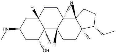 3α-Methylamino-5α-pregnan-1β-ol Structure