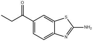 1-Propanone,1-(2-amino-6-benzothiazolyl)-(8CI) Structure