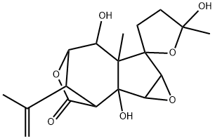 (-)-4,5,1'a,1'b,5',6',6'a,7'a-Octahydro-1'b,5,6'-trihydroxy-5,6'a-dimethyl-8'-(1-methylethenyl)spiro[furan-2(3H),7'-[2,5]methano[7H]oxireno[3,4]cyclopent[1,2-d]oxepin]-3'(2'H)-one Structure