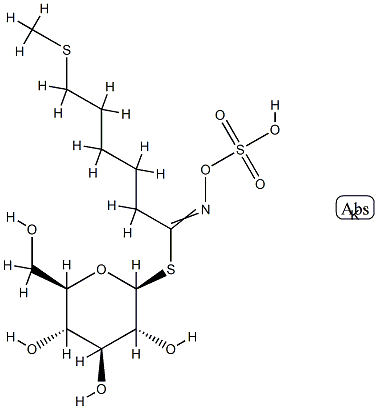 Glucoberteroin potassium salt 结构式