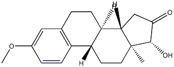 17β-Hydroxy-3-methoxy-1,3,5(10)-estratrien-16-one Structure