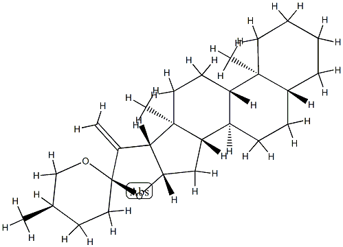 (25R)-5α-Spirost-20-ene Structure