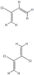 1,3-Butadiene, 2,3-dichloro-, polymer with 2-chloro-1,3-butadiene Structure