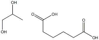 Hexanedioic acid, polymer with 1,2-propanediol Struktur