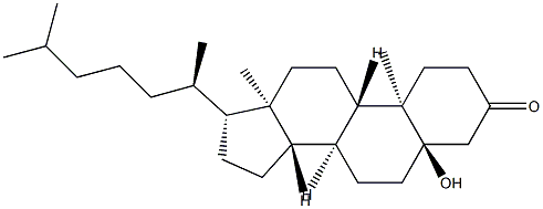 5-Hydroxy-5α-cholestan-3-one Structure