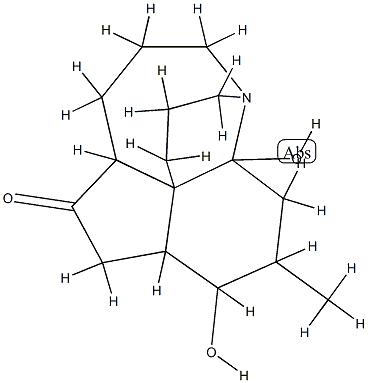 (4ξ,7ξ,12ξ,15ξ,17ξ)-13,14-Dihydro-8,13-dihydroxyfawcettidine Structure