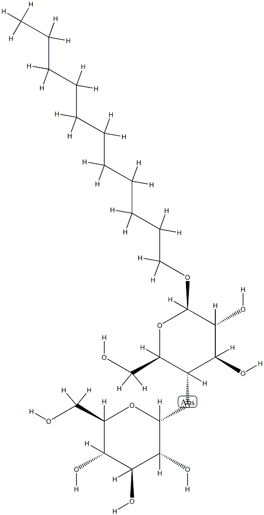 十一烷基-BETA-D-麦芽糖苷 结构式