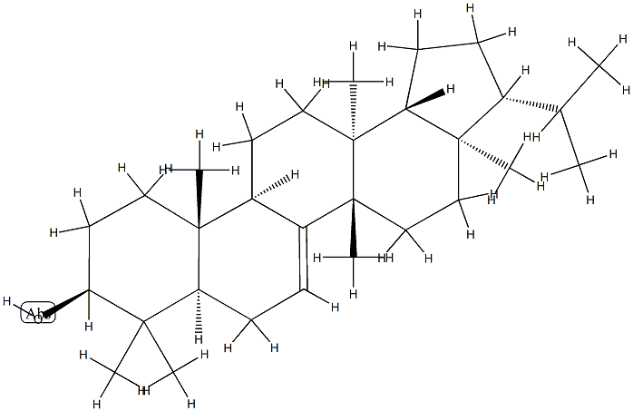 D:C-Friedo-B':A'-neogammacer-7-en-3β-ol Structure