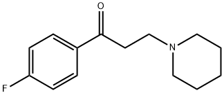4'-Fluoro-β-piperidinopropiophenone 结构式