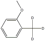 2‐メトキシトルエン‐Α,Α,Α‐D3 化学構造式