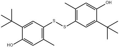 Phenol, 4,4-dithiobis2-(1,1-dimethylethyl)-5-methyl- Structure
