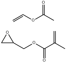 2-Propenoic acid, 2-methyl-, oxiranylmethyl ester, polymer with ethenyl acetate Structure
