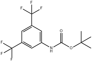 tert-butyl 3,5-bis(trifluoromethyl)phenylcarbamate Struktur