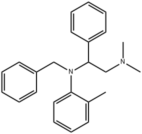 α-(Dimethylaminomethyl)-N-(o-tolyl)-N-benzylbenzenemethanamine 结构式