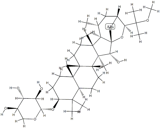 25-O-methylcimigenol-3-O-beta-D-xylopyranoside Structure