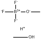 三フッ化ホウ素とメタノールの付加物  化学構造式