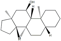 5α-Androstan-11α-ol 结构式