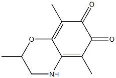 2H-1,4-Benzoxazine-6,7-dione,3,4-dihydro-2,5,8-trimethyl-(8CI) Structure