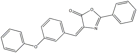 4-(3-phenoxybenzylidene)-2-phenyl-1,3-oxazol-5(4H)-one Structure