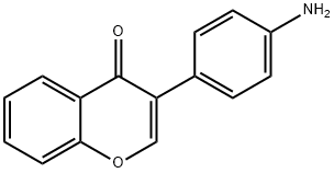 4H-1-Benzopyran-4-one,3-(4-aminophenyl)-(9CI) Structure