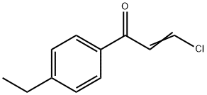 β-Chloro-4'-ethylacrylophenone 结构式
