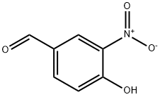4-羟基-3-硝基苯甲醛, 3011-34-5, 结构式