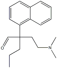 Α-[2-(DIMETHYLAMINO)ETHYL]-Α-PROPYL-1-NAPHTHALENEACETALDEHYDE, 30121-05-2, 结构式