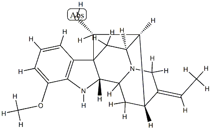 (17R,19E)-19,20-Didehydro-1-demethyl-12-methoxyajmalan-17-ol Structure