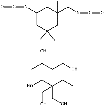1,3-Butanediol, polymer with 2-ethyl-2-(hydroxymethyl)-1,3-propanediol and 5-isocyanato-1-(isocyanatomethyl) -1,3,3-trimethylcyclohexane 结构式