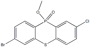 7-Bromo-2-chloro-10-methoxy-10H-phenothiaphosphine 10-oxide Structure