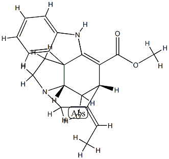 (19E)-2,16,19,20-Tetradehydro-14-hydroxycuran-17-oic acid methyl ester Structure